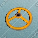 Колесо привода поручня эскалатора, SIGMA/LG, D - 458 мм, d - 45 мм, H - 34 мм, шпонка - 10 мм, ширина ступицы - 35 мм