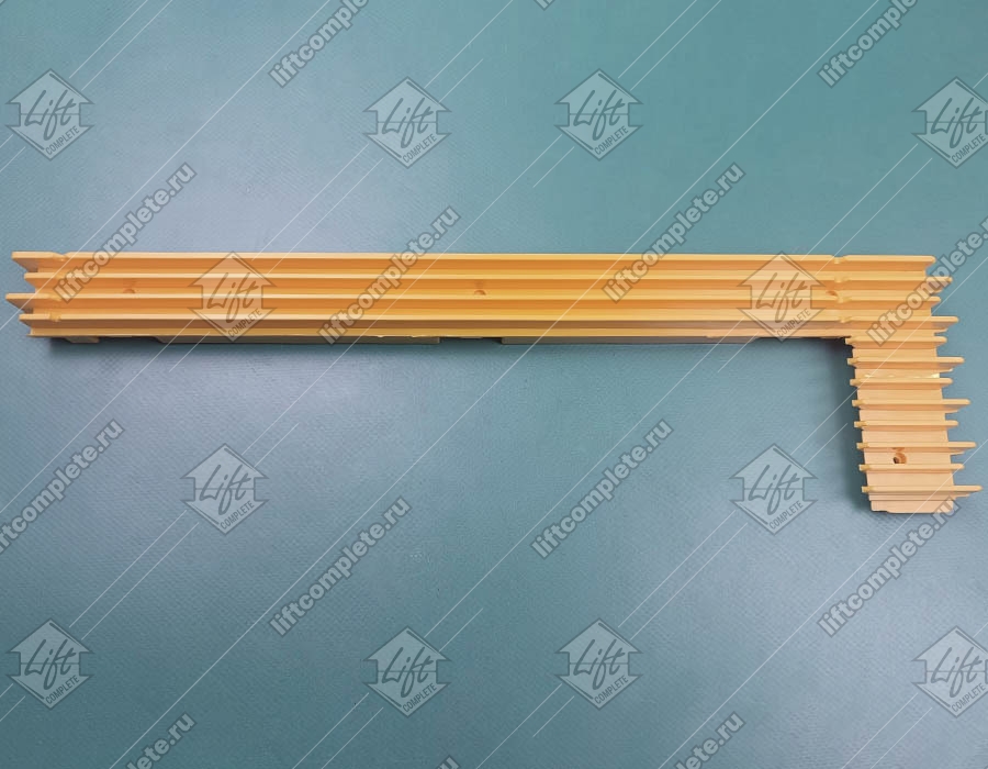 Демаркационная линия, CANNY, L - 402 мм, жёлтая, пластиковая, левая (ступень алюминий)