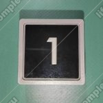 Кнопка вызова/приказа, MACPUARSA, 1 этаж, MB/VS, тип COMPACT, синяя подсветка 