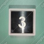 Кнопка вызова/приказа, MACPUARSA, 3 этаж, MB/VS, тип COMPACT, синяя подсветка