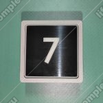 Кнопка вызова/приказа, MACPUARSA, 7 этаж, MB/VS, тип COMPACT, синяя подсветка