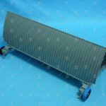 Ступень эскалатора, OTIS, 506 NCE, 800 мм, алюминий, окрашенная (серебро), диаметр роликов - 76.2 мм, с фиксирующим пальцем