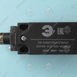 Выключатель путевой, ВП19М-21Б-222-65У2.18, двухполюсной, толкатель с роликом, 1НО+1НЗ