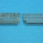 Гребенка входной площадки, OTIS, 506NCE/XO508, правая, 23 зубца, 197x140 мм, алюминий, для ступеней с демаркационными вставками