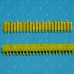 Демаркационная линия (фронтальная) KONE, желтая, L=197,5мм; 22 зубца, KM5203880H01