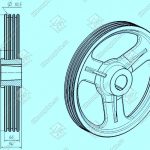 Канатоведущий шкив (КВШ), МЛЗ, 525х3х10,5, d - 70 мм, 0471.42.00.001