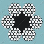 Канат стальной, DIN 3060, d - 6 мм, 6x19S-FC, FE-bk-1770, 19,6кН, для ограничителя скорости