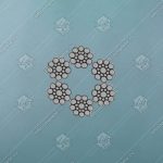 Канат стальной, GUSTAV WOLF, d - 6 мм, PAWO F1 6x19 S-SFC, оцинкованный, 21кН