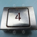 Кнопка вызова/приказа, CANNY, 4 этаж, красная подсветка