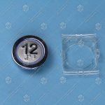 Кнопка вызова/приказа, KLEEMANN, 12 этаж FMR BS, красная подсветка, с кодом Брайля