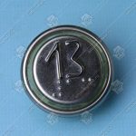 Кнопка вызова/приказа, ЩЛЗ, ВКЛ13А-7-4И, 13 этаж, с кодом Брайля, красная подсветка