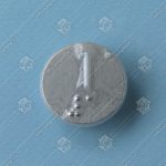 Нажимной элемент кнопки приказа, KONE, символ ЭТАЖ 1, круглый, выступающий символ, с кодом Брайля