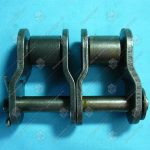 Переходное звено, двухрядной цепи привода поручня эскалатора, шаг - 19,05 мм, тип B