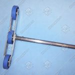 Цепь ступеней эскалатора, OTIS 506NCE, шаг - 135,73 мм, палец - 12,7/12,7 мм, пластины - 35x5/28x5 мм, ролик - 76,2x22 мм, ось - 1000 мм, 127 kN (переходное звено)