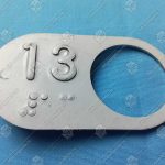 Чиклет, OTIS, 13 этаж, с кодом Брайля